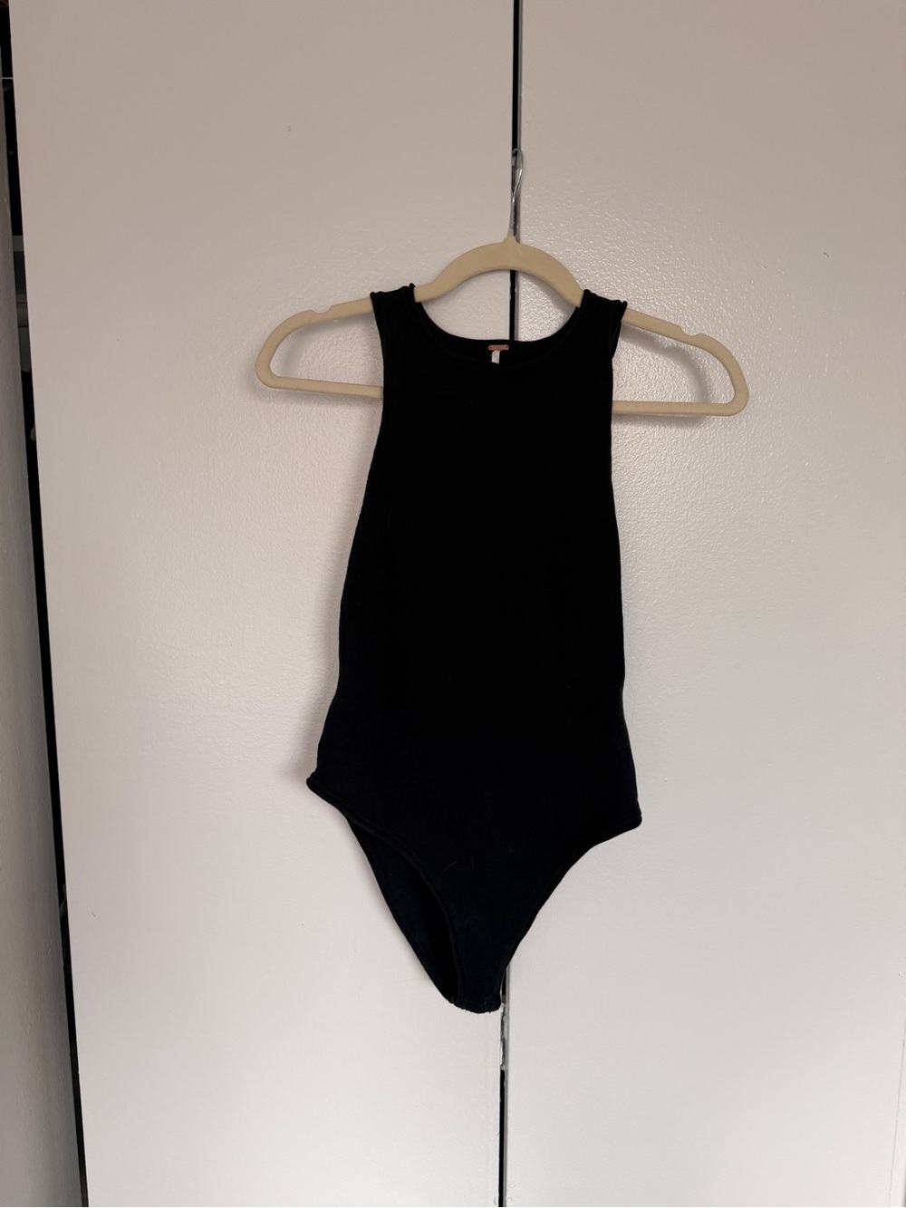 Free People black sweater bodysuit